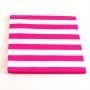 Raspberry Pink Candy Stripe Napkins - Pack of 12