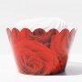 Red Roses Cupcake Wrappers - Pack of 12