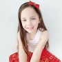 Red & White Pin Dot Christmas Bow Headband or Clip