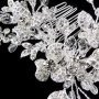 Rhinestone & Swarovski Crystal Floral Bridal Comb