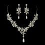 Antique Silver Diamond & Pearl Accent Jewellery Set