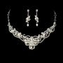 Silver Freshwater Pearl & Crystal Jewellery Set