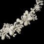 Silver Freshwater Pearl Floral Bridal Bracelet