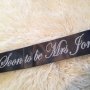 Soon To Be Mrs Personalised Hens Night Sash