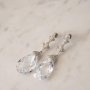 Stunning Antique Silver CZ Earrings