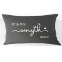 Sweet Scripted Font Newlywed Personalised Cushion