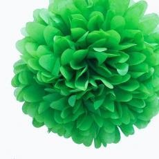 Emerald Green Tissue Pom Poms - Pack of 4