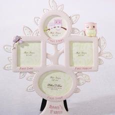 Pink Owl Baby's First Year Photo Frame