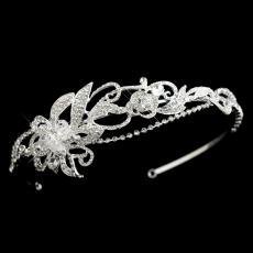 Swarovski Crystal Floral Bridal Headband