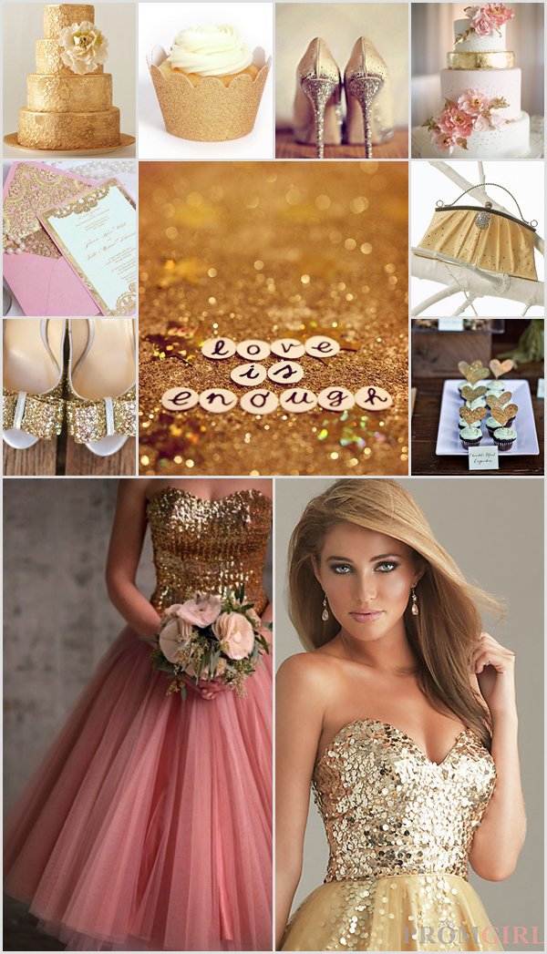 Gold Wedding Inspiration Board